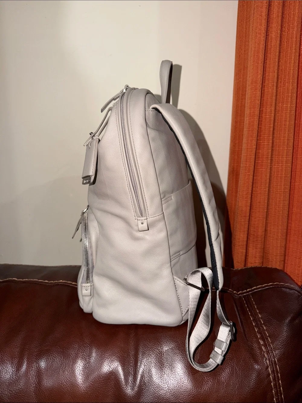 ‼️Tumi Voyageur Halle Leather Backpack